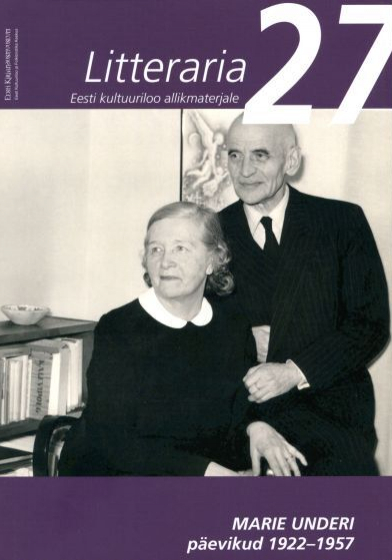 Litteraria 27. Marie Underi päevikud 1922-1957